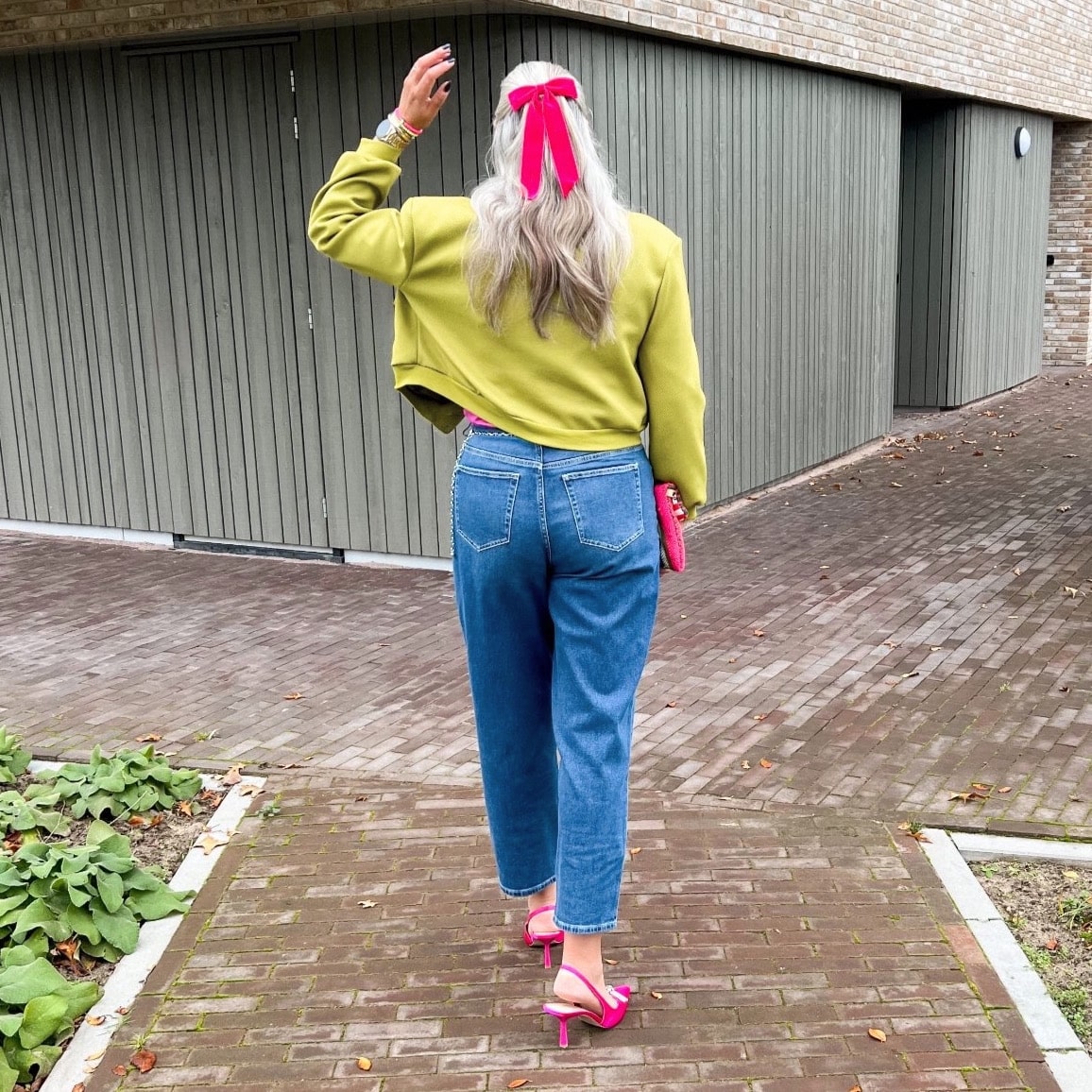 Organic Mom Jeans - Atlantic